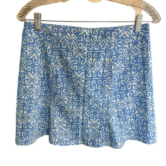 Rip Skirt Hawaii Skirt Small Blue Floral Adjustable waist Athleisure Beach Swim - Picture 3 of 7